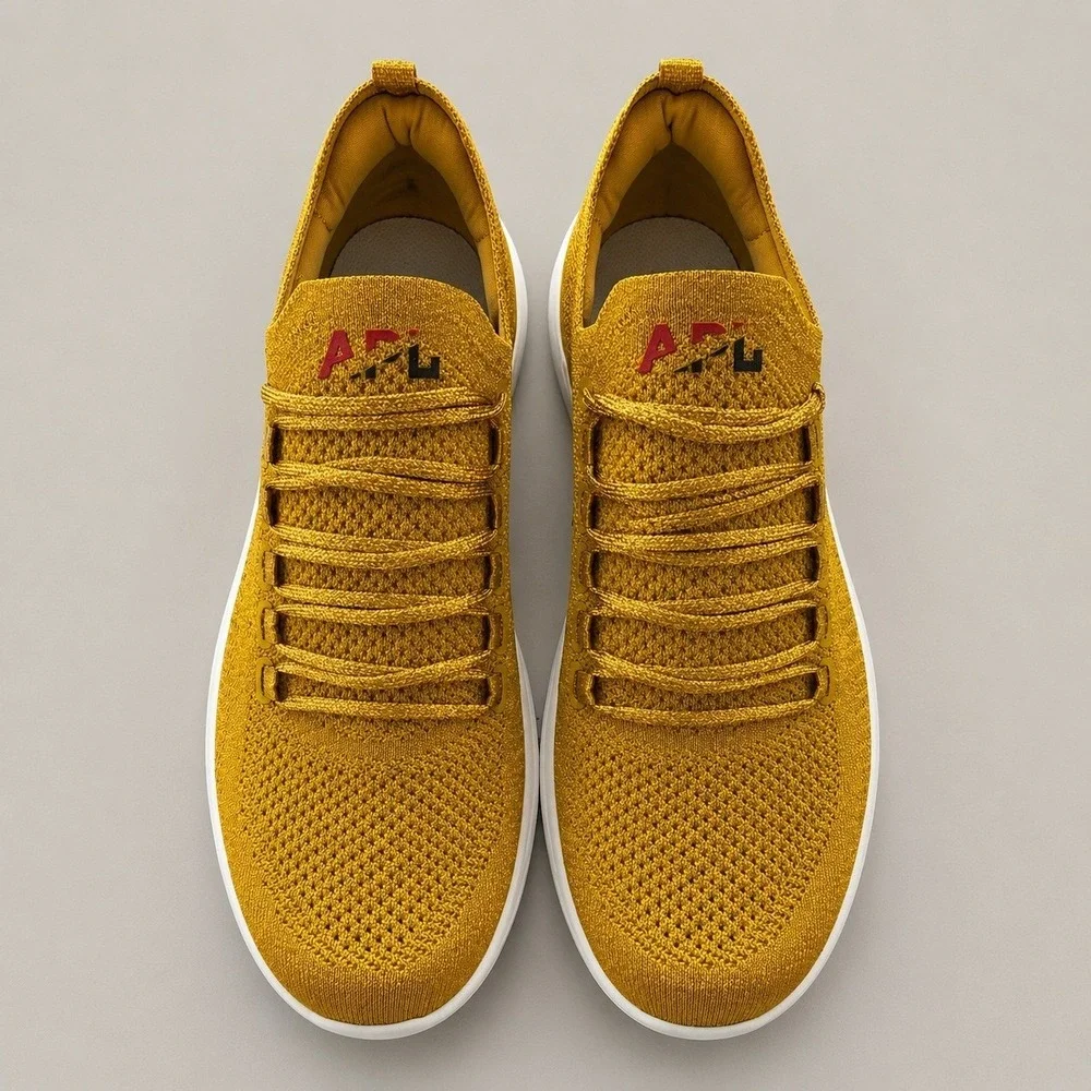APL TechLoom Breeze Mens 24K Gold Running Shoes Size 10.5 Healthty Feet Strong‎